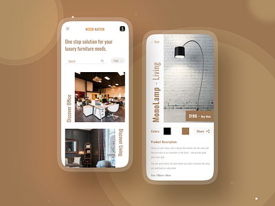 Elegant Online Furniture E-Commerce Mobile App
