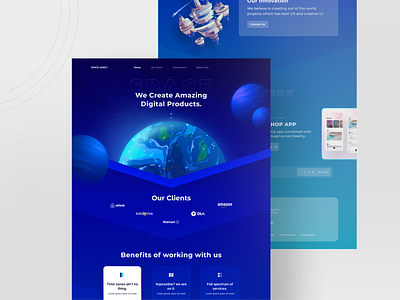 Agency Landing Page UI