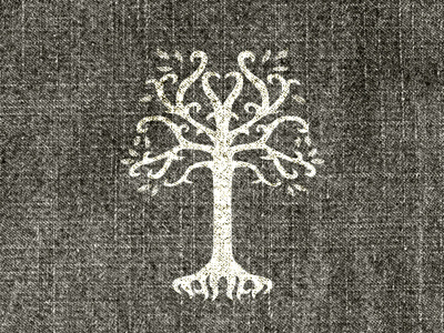 The White Tree of Gondor cloak glyph hope lord lotr of rings the tree vector