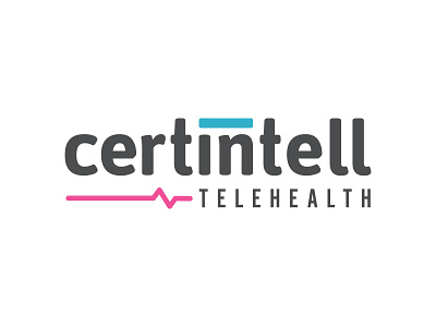 Certintell Telehealth Logo branding des moines healthcare logo