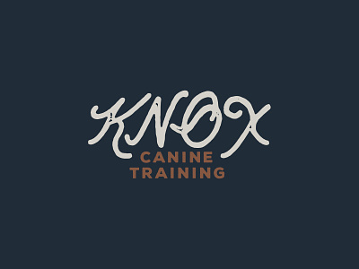 Knox Canine Training branding des moines hand drawn logo