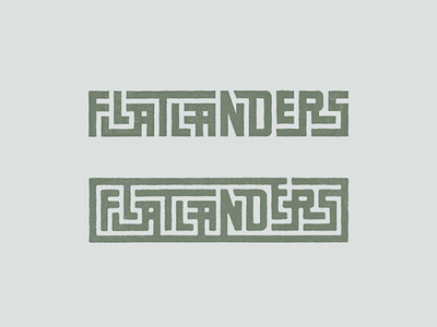 Flatlanders Typography branding des moines lettering typography