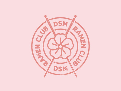 Ramen Club DSM des moines logo mark restaurant
