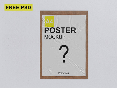 Poster Mockup graphic design realistic