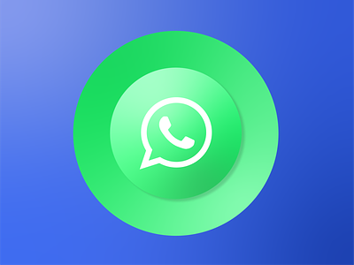 Whatsapp logo app branding clean design icon illustration illustrator minimal ui vector whatsapp