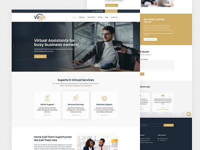 Virtual Assistant Service Website Landing Page