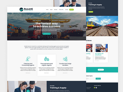 Logistic Courier Cargo Agents Website Landing Page