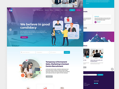 Online Job Portal Recruiting Website app design bootstrap branding design graphic design homepage illustration job app job finder job portal job portal app logo mobile app online job ui design ux design vector web design webdesign wordpress