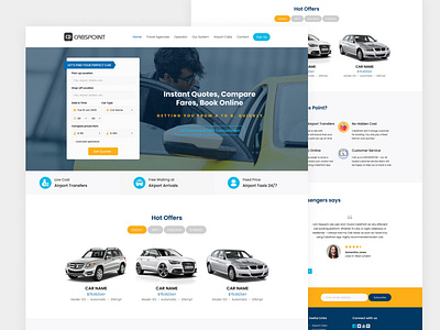 Online Car Booking Website Landing Page