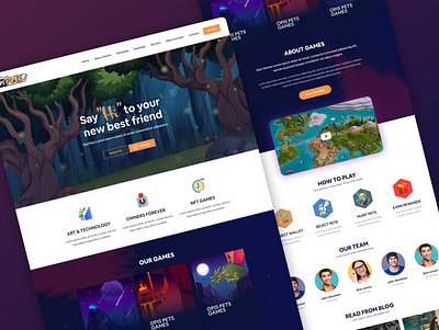 NFT Gaming Landing Page Website branding design game web app gaming app gaming website graphic design homepage illustration nft nft app nft gaming nft landing page nft platform nft website ui design ux design ux ui design vector webdesign wordpress