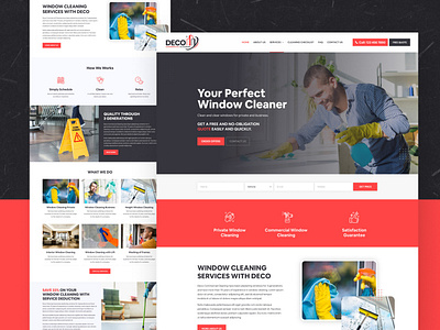 Cleaning Services Website Landing Page