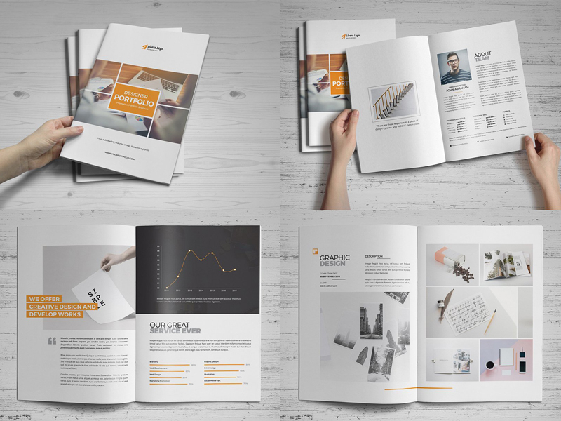 Portfolio Brochure Design by Nure Alam Jabin on Dribbble