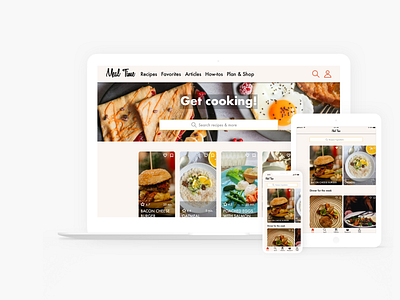 Meal Time - Recipe App app branding design icon illustration minimal recipe responsive design typography ui ux