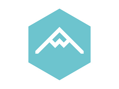 potential new logo mark/monogram bright geometric logo monogram mountain pencil