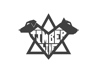 Timberline Geometric badge black white country custom type farm geometric identity logo simple typography
