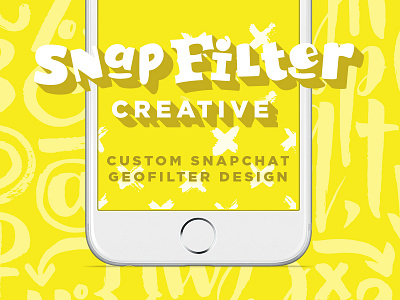 Snapfilter Creative branding geofilters logo new business side hustle small business snapchat