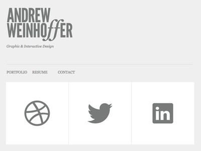 Aisforandrew gray minimalism redesign refresh simple website