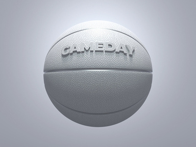 White Basketball 3d 3d art after effects motion graphics ambient occlusion animated gif basket ball basketball concept design dribbble best shot maya motion design motion graphics