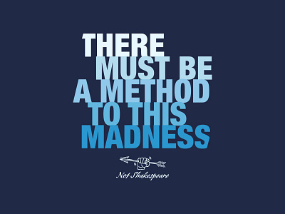 Method To Madness madness method shakespeare. tee tshirt