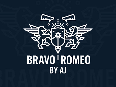 Bravo Romeo By AJ brand branding design illustration illustrator lion logo marketing media