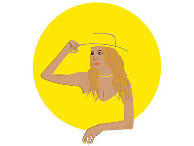 The Lady design icon illustration vector