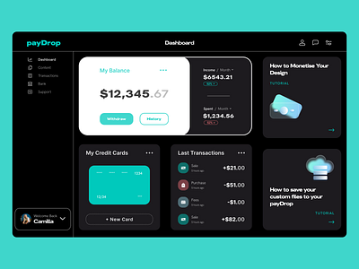 payDrop - Dashboard