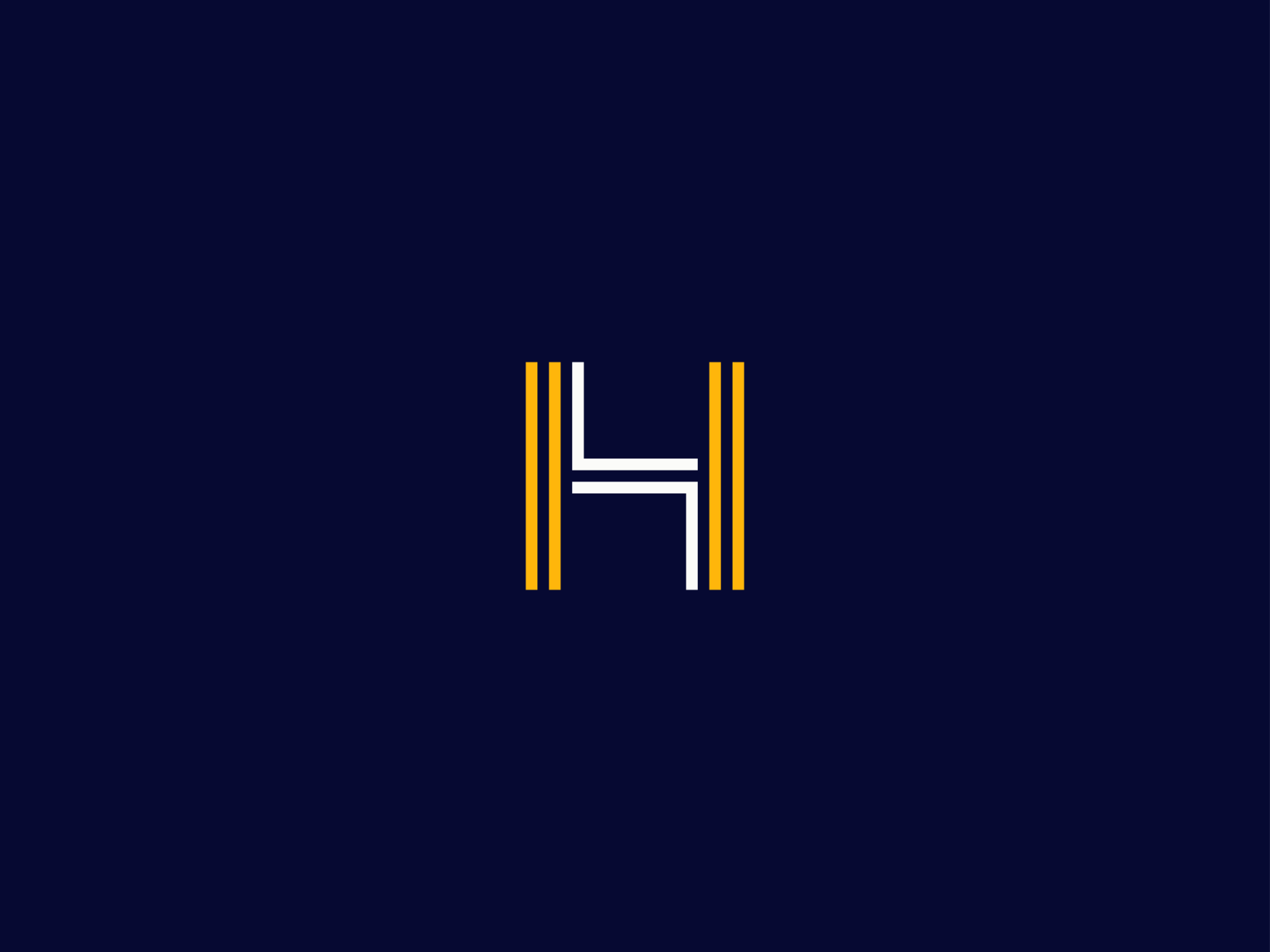 Letter H logo concept by Huseyn Mehdi on Dribbble