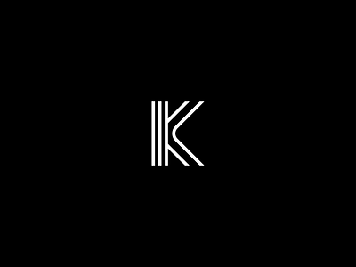 Letter K logo concept brand identity k logomark typography ui vector