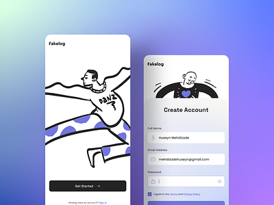 Create an account app app ui create create an account get started graphic design illustration login login page logo onboarding register sign in sign up sign up app sign up page ui ux web