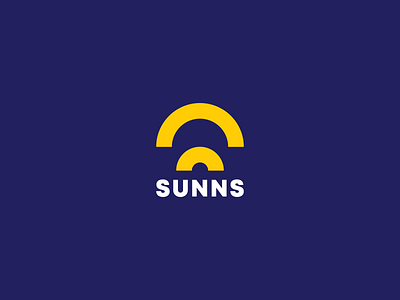 "Sunns" logo design art behance branding design gradient graphic logo logo design logos logotipo logotype minimal monogram portfolio sun trend ui ux web website