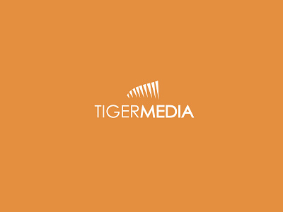 tiger media abstract logomark flatdesign logo tiger