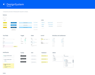 Components buttons components design system dropdown ui hint link notification select tooltip ui