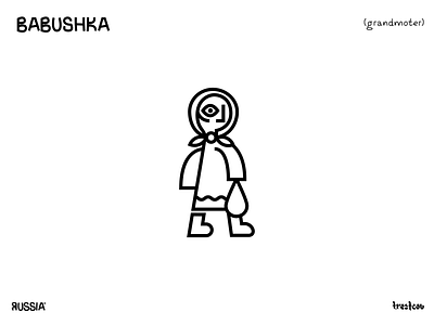 BABUSHKA character design illustration minimal picture project vector