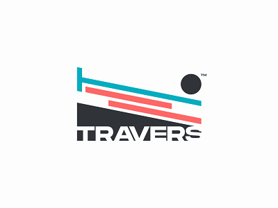 TRAVERS | Day 8th | #dailylogochallenge branding dailylogo dailylogochallenge design designer flat logo minimal mountain project ski typography vector