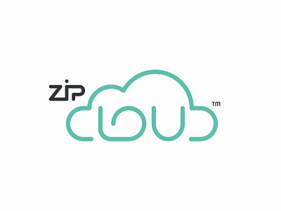 ZIP CLOUD | Day 14th | #dailylogochallenge branding cloud cloud computing dailylogo dailylogochallenge design flat logo logotype minimal project typography vector