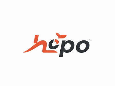 HOPO | Day 19th | #dailylogochallenge branding dailylogochallenge design illustration kangaroo kangaroo logo logo minimal picture project typography vector