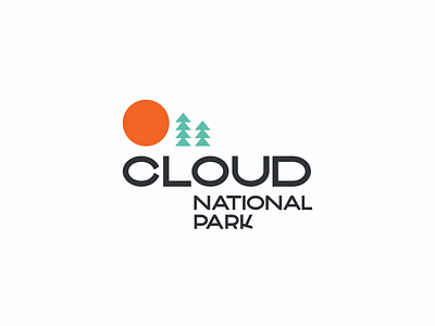 CLOUD NATIONAL PARK | Day 20th | #dailylogochallenge branding dailylogochallenge design logo minimal national park park park logo project typography vector