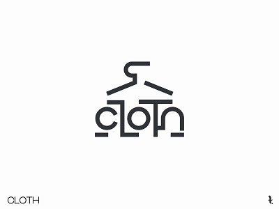 CLOTH | Day 28th | #dailylogochallenge branding dailylogochallenge design icon illustration logo minimal project typography vector