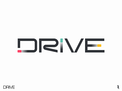 DRIVE | Day 29th | #dailylogochallenge branding colors dailylogochallenge design flat logo minimal project typography vector