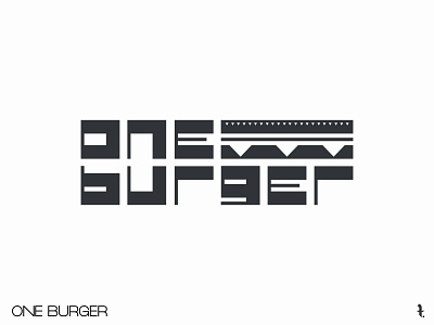 ONE BURGER | Day 33rd | #dailylogochallenge