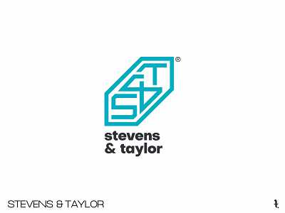 STEVENS & TAYLOR | Day 45th | #dailylogochallenge branding dailylogochallenge design flat lettering logo minimal picture project typography vector