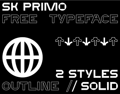 SK Primo | Free Typeface font free type type art type design typedesign typeface typo typography