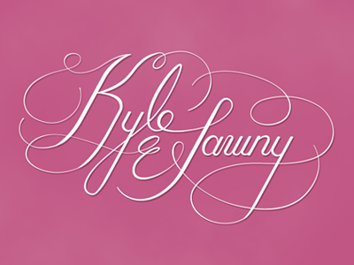 Wedding Logo Computer alterations caligraphy doyald young logo script type wedding