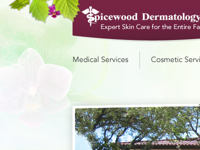 Spicewood Dermatology dermatology family online design skin skin care web website