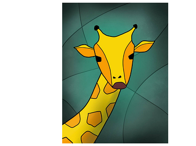 Baby Giraffe art cartoon cute cute art design illustration procreate