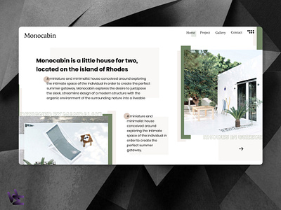 Monocabin clean design landingpage minimal typography ui ux web web design webdesign website