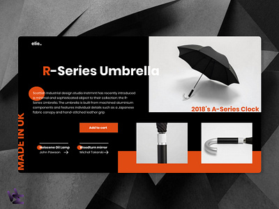 26. Umbrella clean design landingpage minimal typography ui ux web web design webdesign website