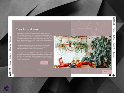 Whiles clean design landingpage minimal typography ui ux web webdesign website