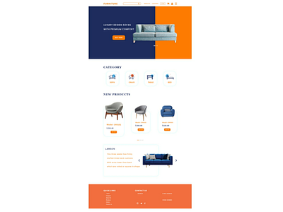 Furniture web design xd webdesign uiux uiuxdesign