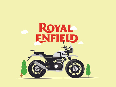 Royal enfield animation digitalart illustration vector
